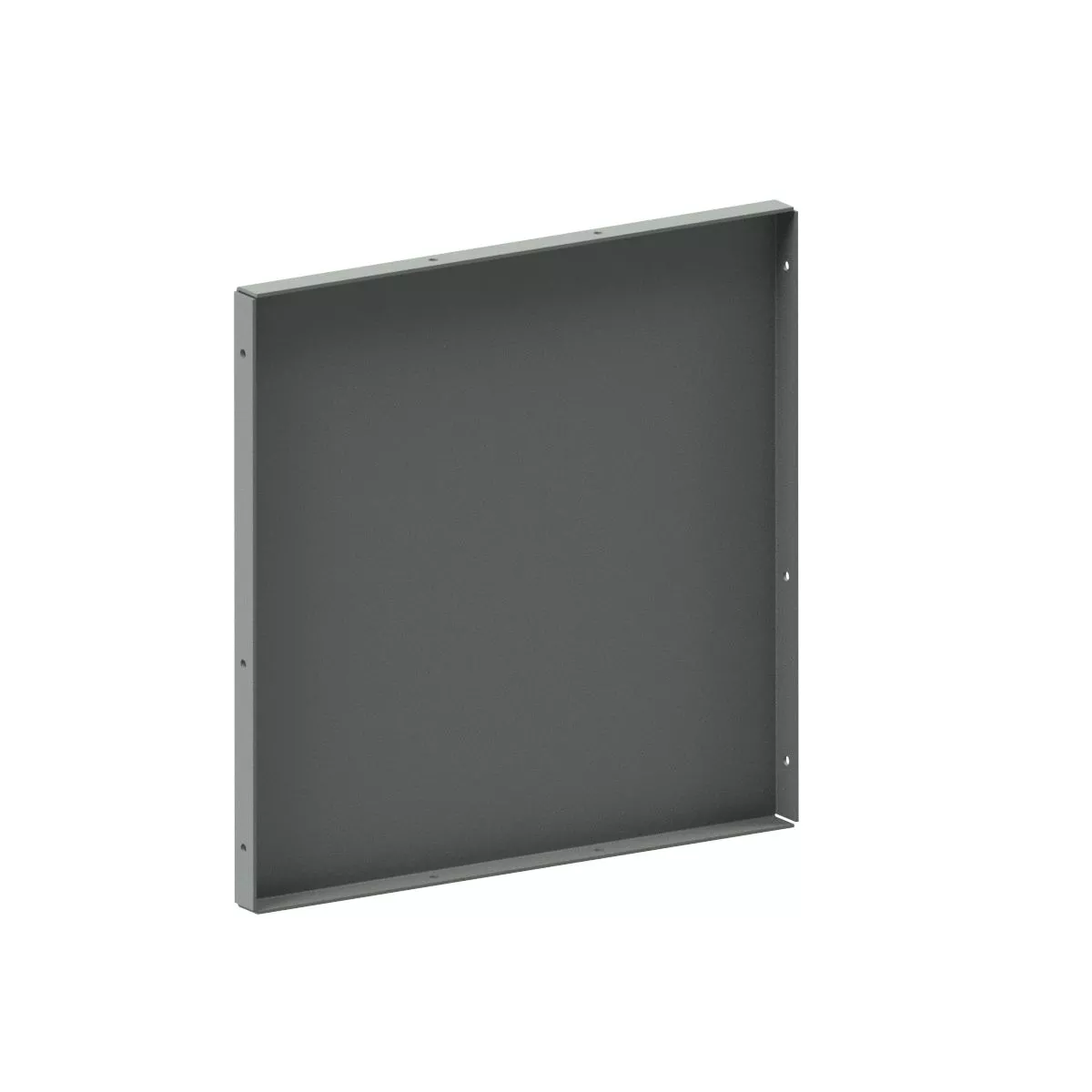 Wiegmann E0404NK 4 Inch Combination Hinged/Screw Cover No Knockout Gray End Cap