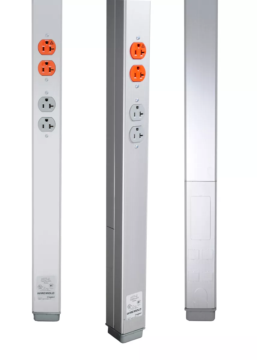 Wiremold AMDTP-4D AMDTP-4-Series Aluminum Tele-Power Pole