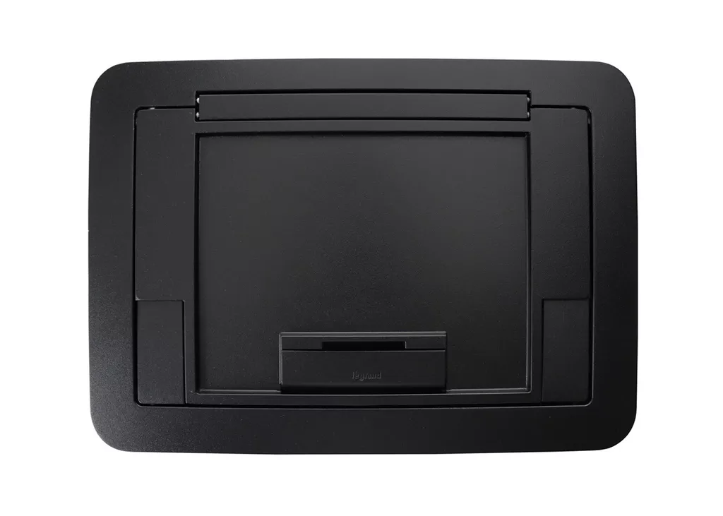 Wiremold EFB45BTBKTR Evolution™-Series EFB45 Floor Box Flush Style Cover with Solid Lid TR