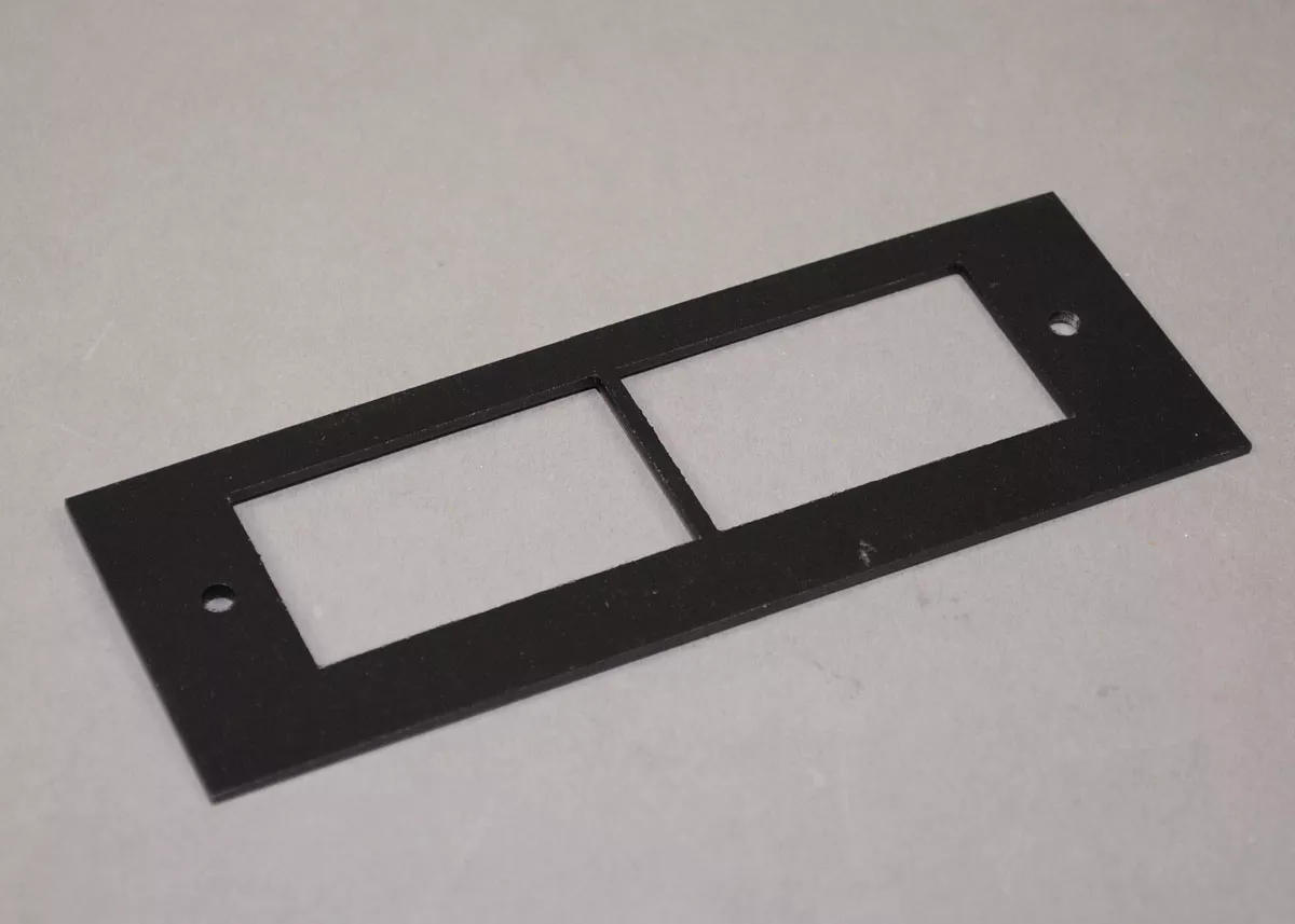 Wiremold OFR47-2A 2 x 5-1/2" Steel Multiple Channel Overfloor Raceway Communication Device Plate