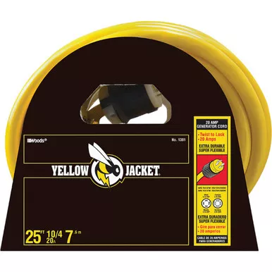Yellow Jacket 25 Ft. 10-4 Heavy-Duty Generator Cord 1381 536349