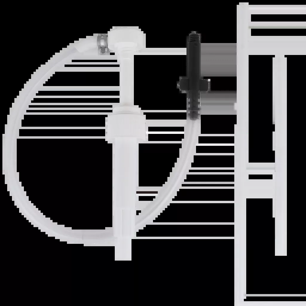 Zeeline ZE1021- Hand Pump for Quart Bottles with Plastic Hands-Free Adapter (28mm neck).