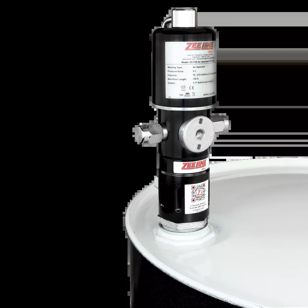 Zeeline ZE1730- 5:1 Pneumatic Stub Style Standard Flow Rate Piston Pump