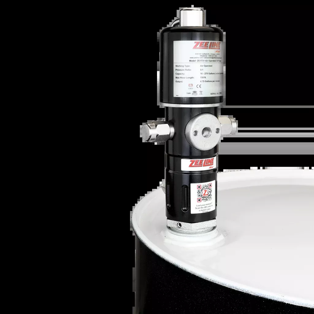 Zeeline ZE1731- 5:1 Pneumatic Stub Style High Flow Rate Piston Pump (Double Action)