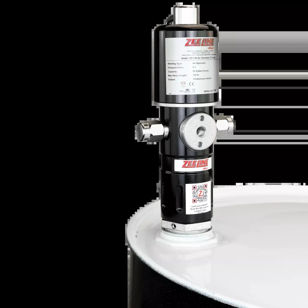 Zeeline ZE1746- 5:1 Pneumatic Piston Pump for 55-Gallon Drums