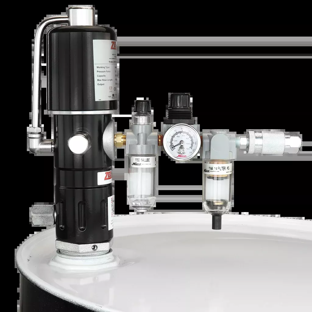 Zeeline ZE1746K- 5:1 Pneumatic Piston Pump for 55-Gallon Drums w/FRL