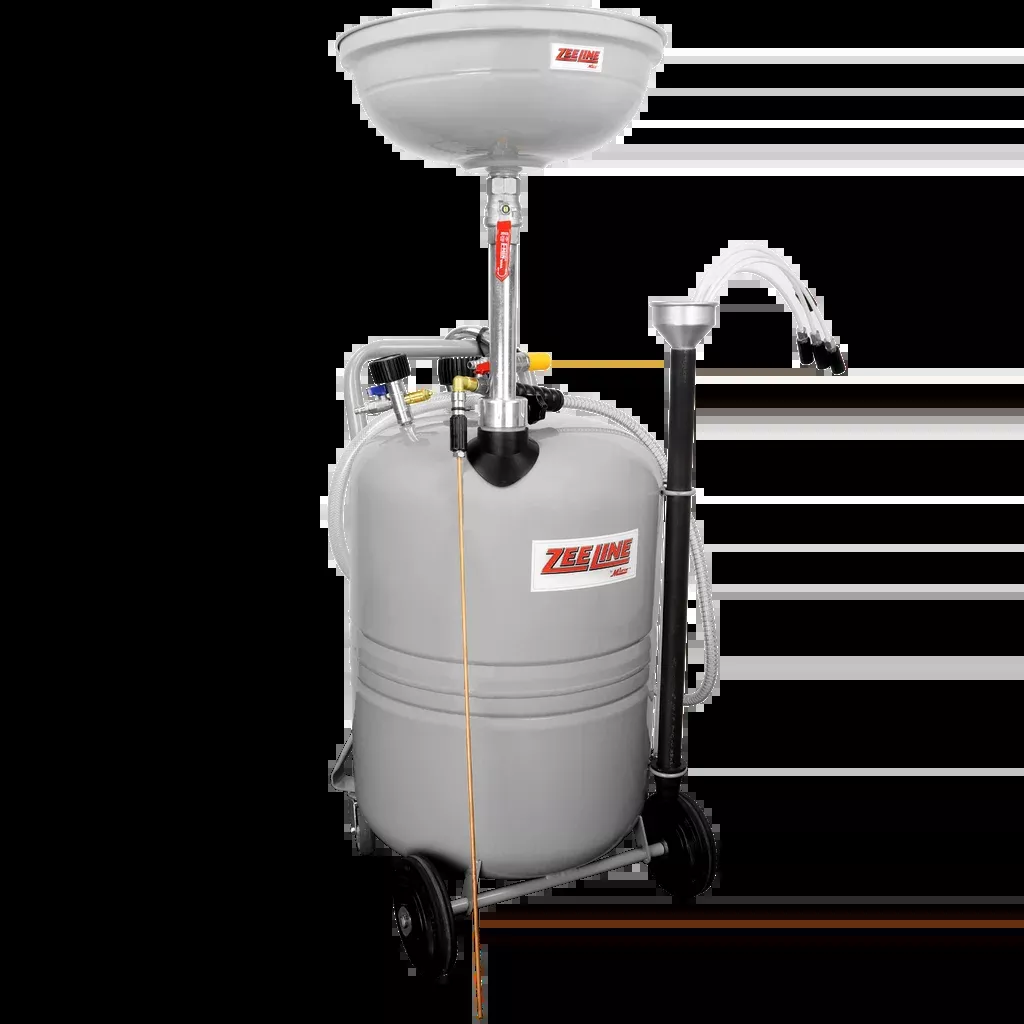 Zeeline ZE21CM – 21-Gallon Professional Combination Oil Drain & Fluid Evacuator