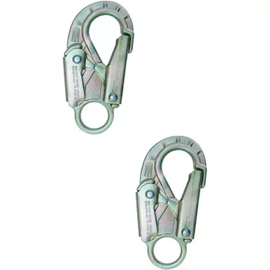 Zinc Plated USR-01-CF09 Steel Snaphooks (2-Pack) From PRO CLIMB